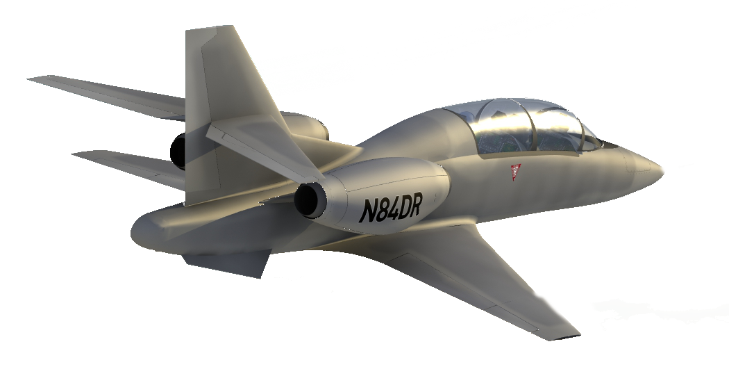 RA-6 Javelin Jet Trainer — sleek twin-engine military aircraft
